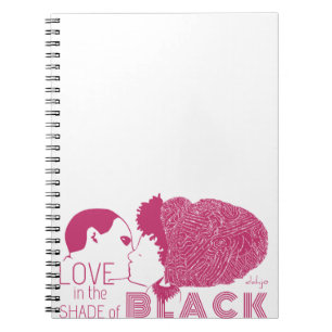 CUADERNO AMOR NEGRO EN ROSA
