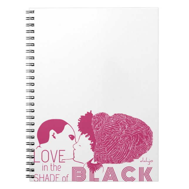 CUADERNO AMOR NEGRO EN ROSA (Frente)