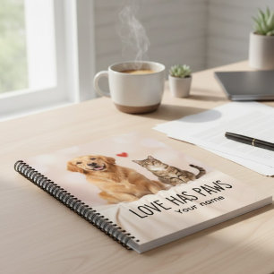 Cuaderno Amor Personalizado Tiene Patas Lienzo