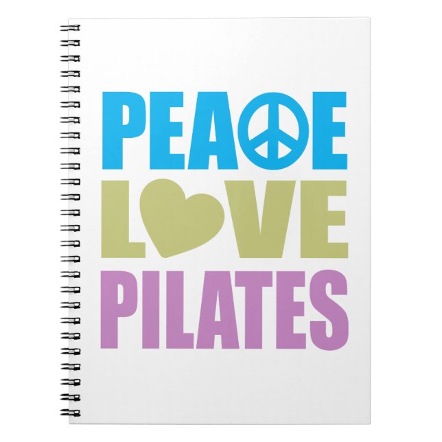 Cuaderno Amor Pilates de la paz (Frente)