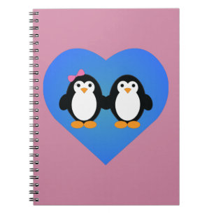 Cuaderno Amor pingüino