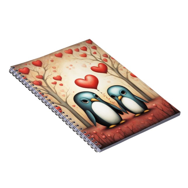Cuaderno Amor pingüino 3 (Lado Derecho)