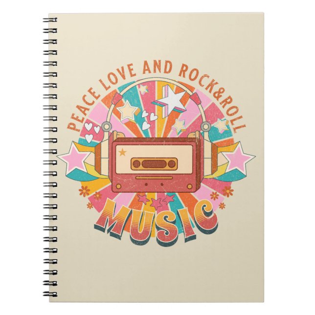 Cuaderno Amor por la paz y rock & roll (Frente)