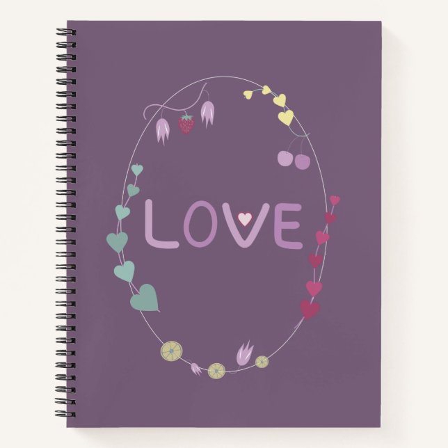 Cuaderno amor púrpura (Anverso)