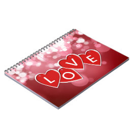 Cuaderno Amor que deja los corazones rojos