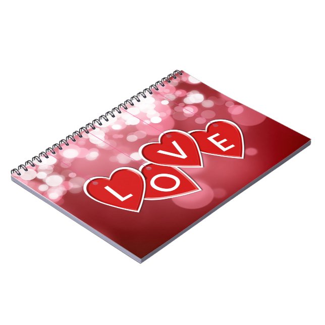 Cuaderno Amor que deja los corazones rojos (Lado Izquierdo)