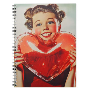 Cuaderno Amor retro: Brillo cardíaco de los años 50