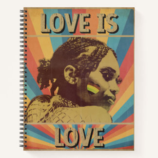 Cuaderno Amor Retro es Amor Orgullo LGBTQ+