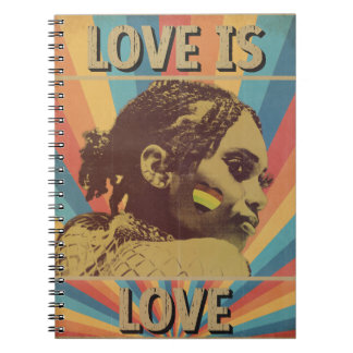 Cuaderno Amor Retro es Amor Orgullo LGBTQ+
