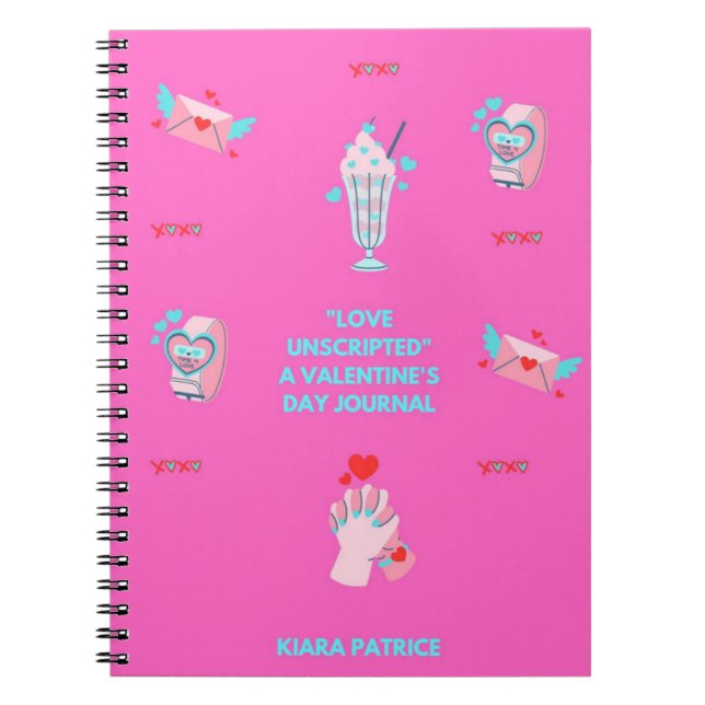 Cuaderno Amor sin guión: Un diario El día de San Valentín (Frente)