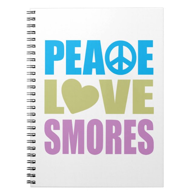 Cuaderno Amor Smores de la paz (Frente)