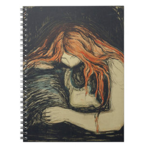 Cuaderno Amor y Dolor (El Vampiro) (de Edvard Munch)