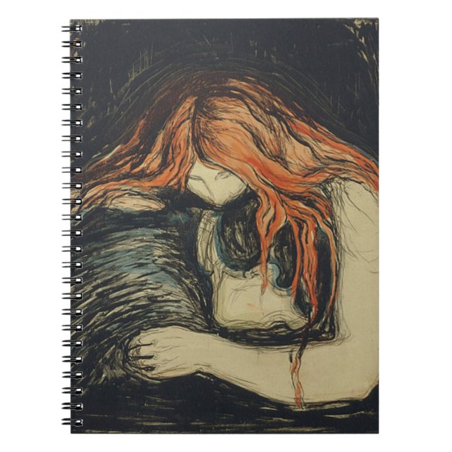 Cuaderno Amor y Dolor (El Vampiro) (de Edvard Munch) (Frente)