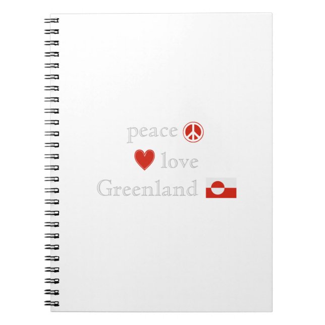 Cuaderno Amor y Groenlandia de la paz (Frente)