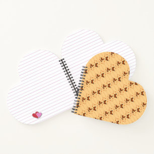 Cuaderno Amor y mariposas en naranja