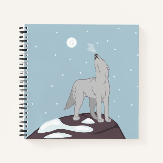 Cuaderno Amortiguando al lobo ártico (Anverso)