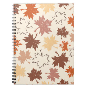 Cuaderno Amortización de tonos de lágrimas de arce de otoño