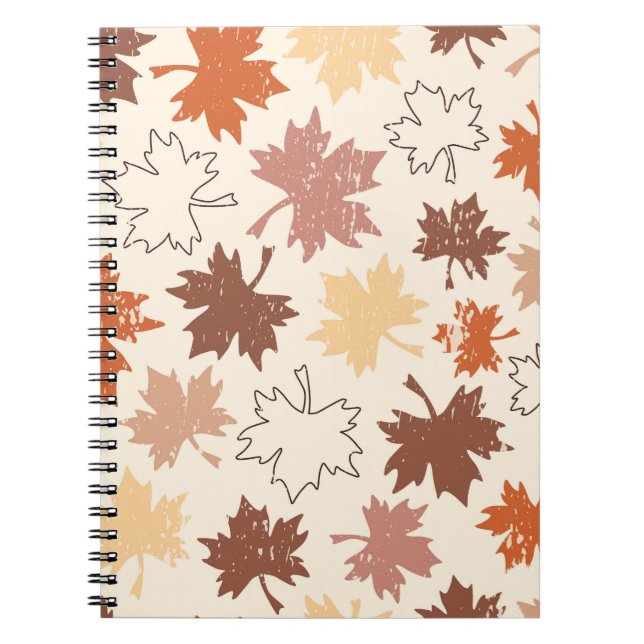 Cuaderno Amortización de tonos de lágrimas de arce de otoño (Frente)