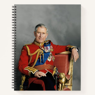 Cuaderno Ampliación de foto del rey Carlos III