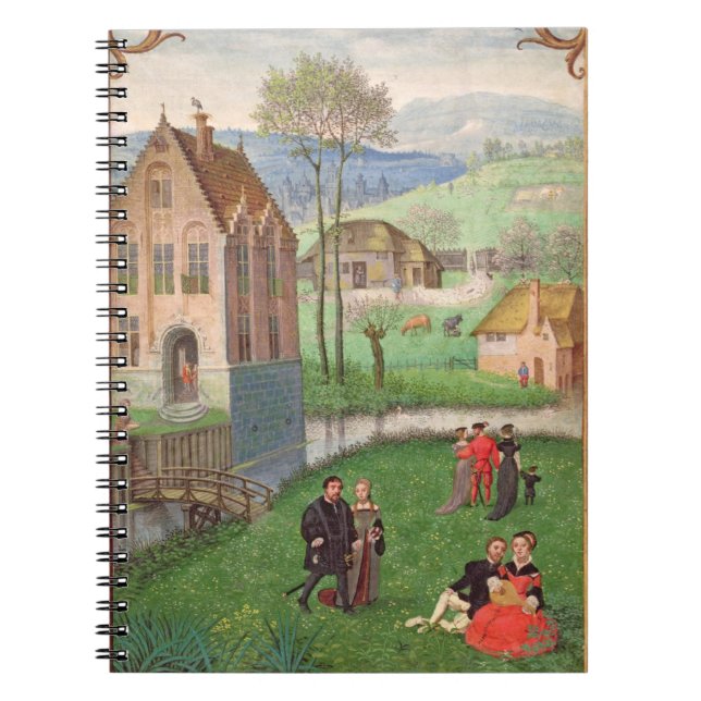 Cuaderno Añada el 18855 de abril: pares que cortejan, de un (Frente)