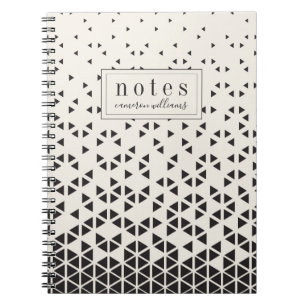 Cuaderno Añada su diseño geométrico el abstracto conocido