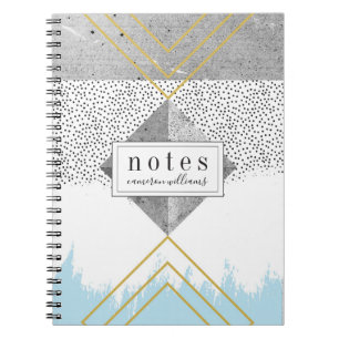 Cuaderno Añada su diseño moderno el   abstracto conocido