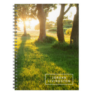 Cuaderno Añada su jardín conocido del   de los robles de