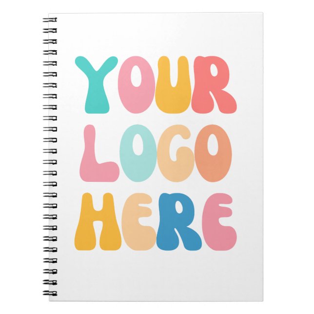 Cuaderno Añadir el logotipo de su empresa Moderno Mínimo Si (Frente)
