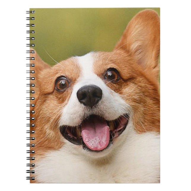 Cuaderno Añadir foto de perro personalizada (Frente)