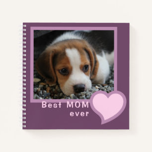 CUADERNO AÑADIR FOTO MEJOR MAMÁ DE LA HISTORIA BEAGLE DOG P
