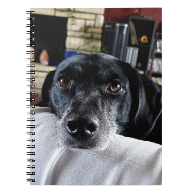 Cuaderno Añadir la foto de su perro a este Personalizado (Frente)