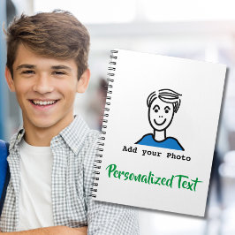 Cuaderno Añadir la foto | Personalizar texto | Hacer el suy