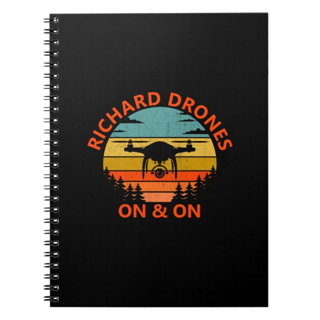 Cuaderno Añadir nombre, cambiar texto, se enciende y al ata (Frente)