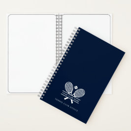 Cuaderno Añadir nombre de club deportivo Tenis Team Office