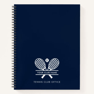 Cuaderno Añadir nombre de club deportivo Tenis Team Office 
