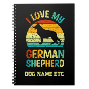 Cuaderno Añadir nombre - Me encanta mi atardecer alemán de 