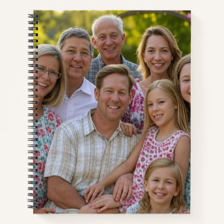 Cuaderno Añadir Personalizar de fotografía de Reunión Famil