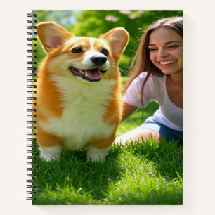 Cuaderno Añadir Personalizar Mascota de foto personalizada