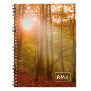 Cuaderno Añadir su monograma Esplendor de otoño