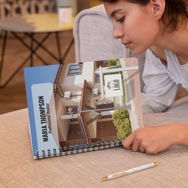 Cuaderno Añadir su Personalizado de Rótulo inmobiliario con (Real Estate Professional custom notebook)