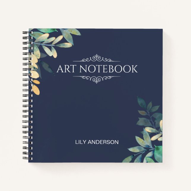 Cuaderno Añadir su propio asunto y nombre con el calendario (Anverso)