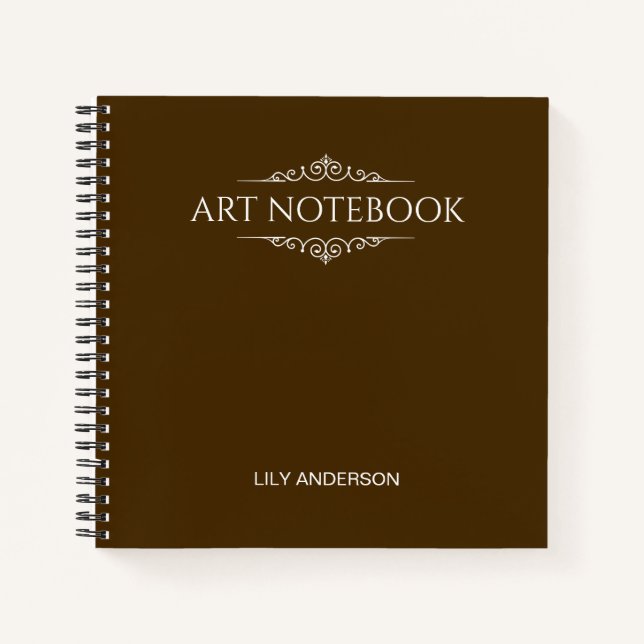 Cuaderno Añadir su propio asunto y nombre con el calendario (Anverso)