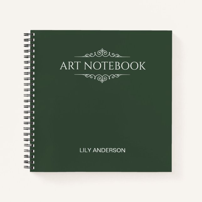 Cuaderno Añadir su propio asunto y nombre con el calendario (Anverso)