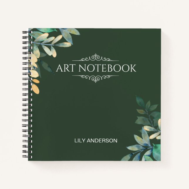 Cuaderno Añadir su propio asunto y nombre con el calendario (Anverso)