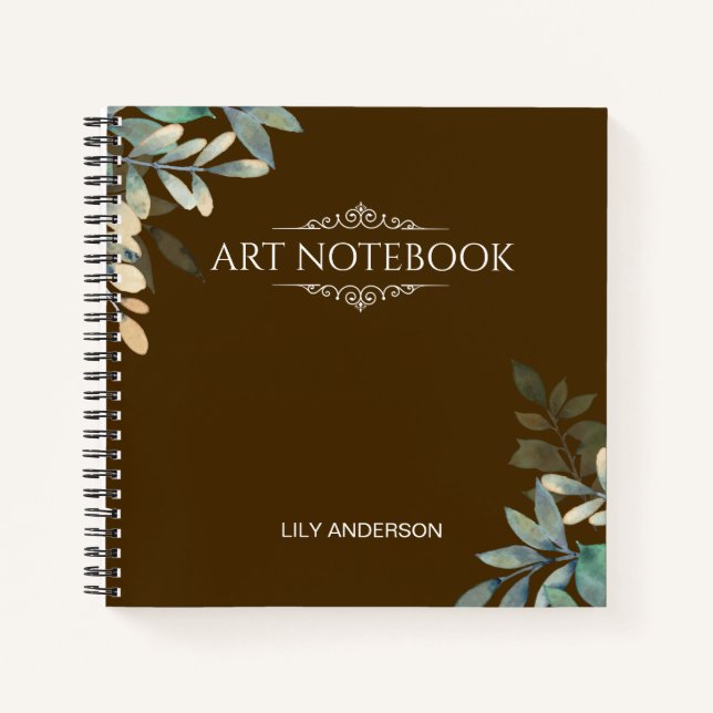 Cuaderno Añadir su propio asunto y nombre con el calendario (Anverso)