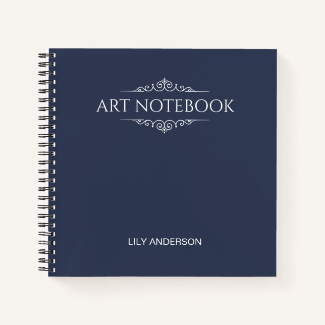 Cuaderno Añadir su propio asunto y nombre con el calendario (Anverso)