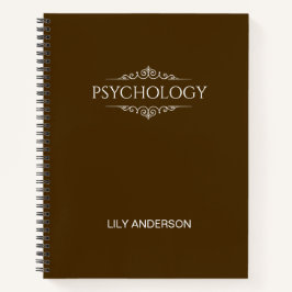 Cuaderno Añadir su propio asunto y nombre con el calendario