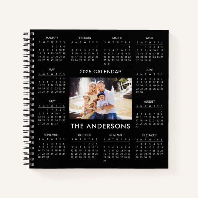 Cuaderno Añadir su propio calendario de fotos familiares 20 (Anverso)