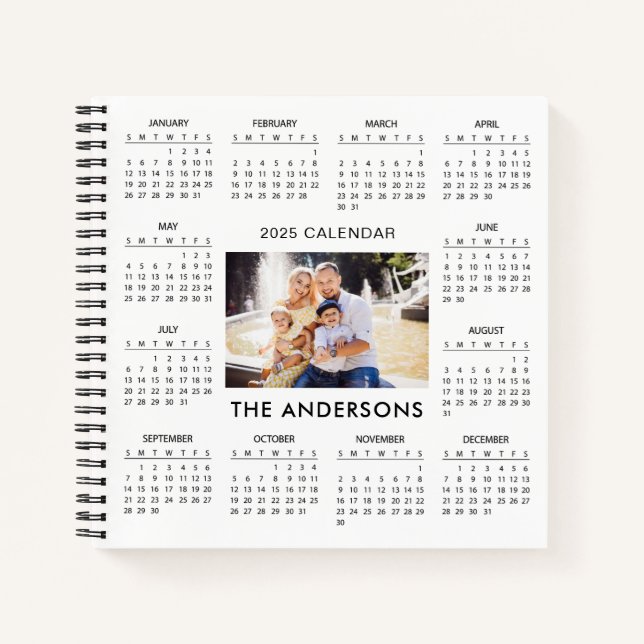 Cuaderno Añadir su propio calendario de fotos familiares 20 (Anverso)