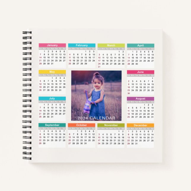 Cuaderno Añadir su propio calendario Personalizado Photo 20 (Anverso)
